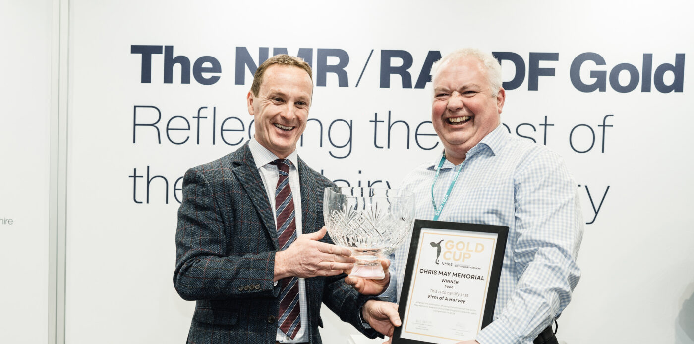 Mark Frankcome from NMR presents the Chris May award to John Harvey